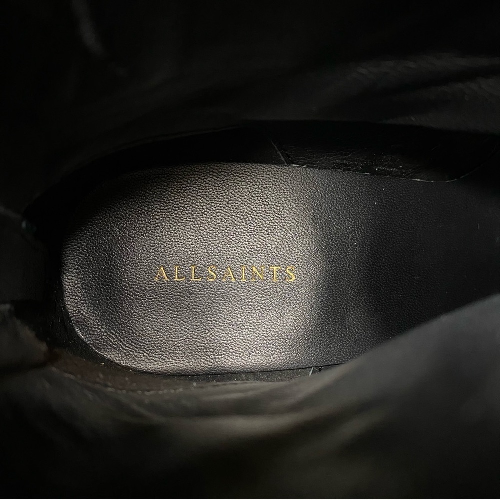 All Saints Lenora Black Leather Bootie 8 - Picture 12 of 14